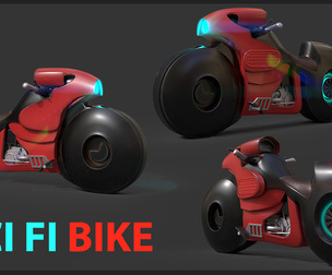 Sci-fi Bike Game Ready 2