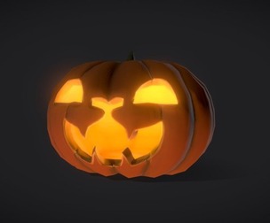Stylized Halloween Pumpkin