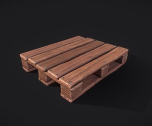Wooden stylized pallet