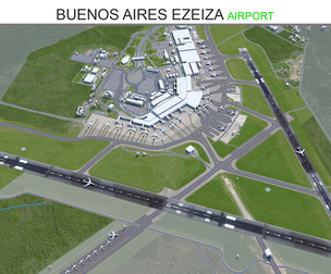 Buenos Aires Ezeiza Airport 3d model