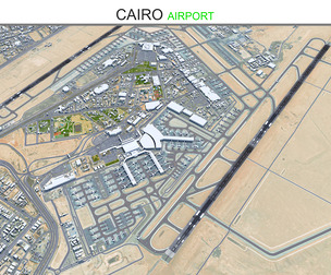 Cairo Airport 3d model