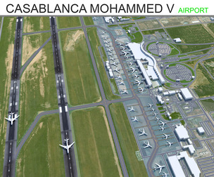 Casablanca Mohammed V Airport  3d model
