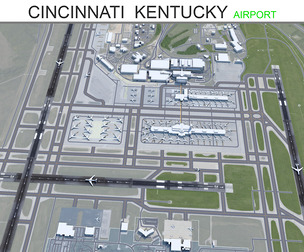 Cincinnati  Northern Kentucky Airport 3d model