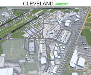 Cleveland Airport 3d model
