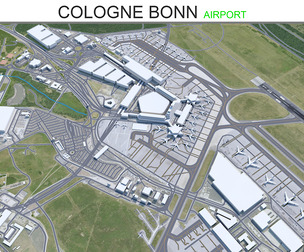 Cologne Bonn Airport 3d model