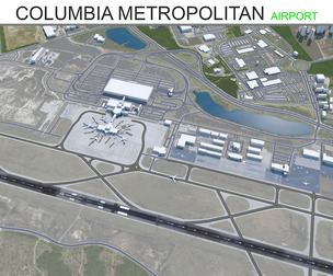 Columbia Metropolitan Airport 3d model