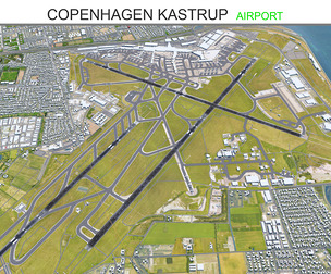Copenhagen Kastrup Airport 3d model