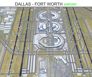 Dallas - Fort Worth Airport 3d model