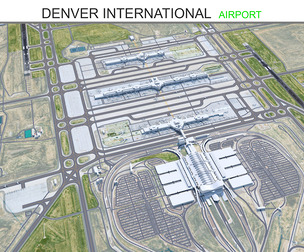 Denver International Airport 3d model