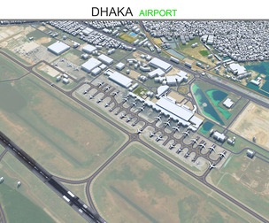 Dhaka Airport 3d model