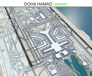 Doha Hamad Airport 3d model