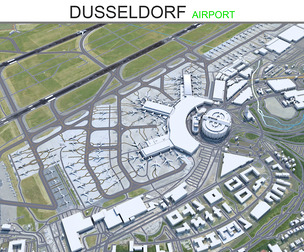 Dusseldorf Airport 3d model