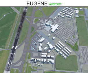 Eugene Airport 3d model