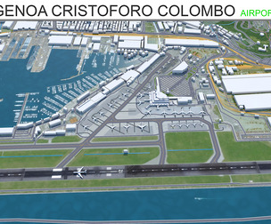 Genoa Cristoforo Colombo Airport 3d model