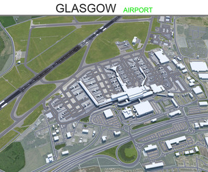 Glasgow Airport 3d model