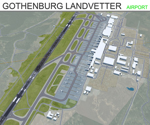Gothenburg Landvetter Airport 3d model