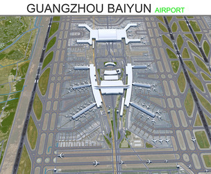 Guangzhou Baiyun International Airport 3d model