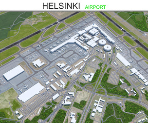 Helsinki Airport 3d model