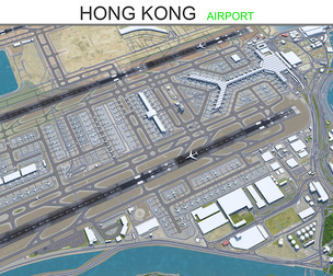Hong Kong Airport 3d model