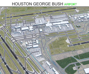 Houston George Bush Airport  3d model