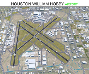 Houston William Hobby Airport 3d model