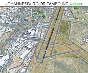 Johannesburg  International Airport 3d model