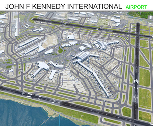 John F Kennedy International Airport 3d model