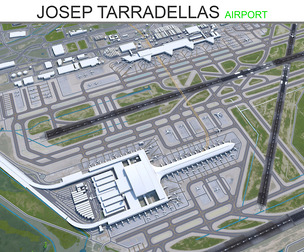 Josep Tarradellas Barcelona Airport 3d model