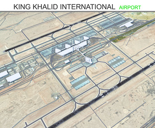King Khalid International Airport 3d model