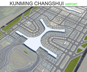Kunming Changshui International Airport 3d model
