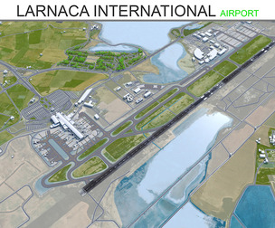 Larnaca International Airport 3d model