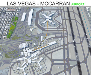 Las Vegas - McCarran Airport 3d model