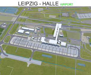 Leipzig - Halle Airport 3d model