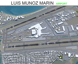 Luis Munoz Marin International Airport 3d model