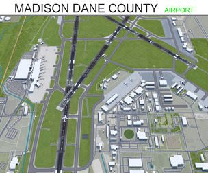 Madison Dane County Airport  3d model