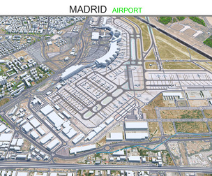 Madrid Airport 3d model