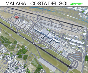 Malaga - Costa del Sol Airport  3d model