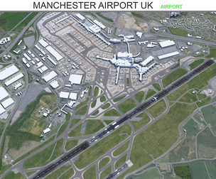 Manchester Airport UK 3d model