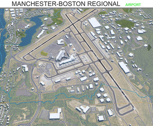 Manchester-Boston Regional Airport 3d model