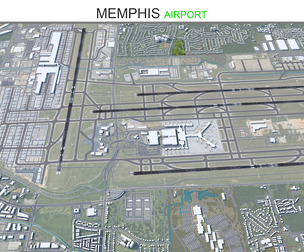 Memphis Airport 3d model