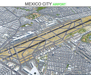 Mexico City Airport 3d model
