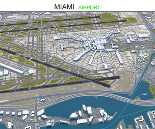 Miami Airport 1 3d model