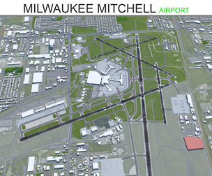 Milwaukee Mitchell Airport 3d model