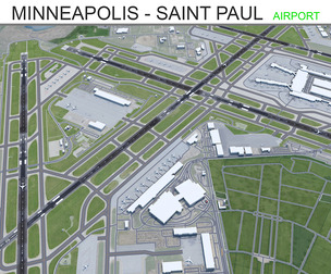 Minneapolis - Saint Paul Airport  3d model