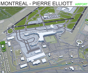 Montreal - Pierre Elliott Trudeau Airport 3d model