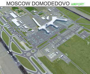 Moscow Domodedovo Lomonosov Airport 3d model