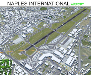 Naples International Airport 3d model