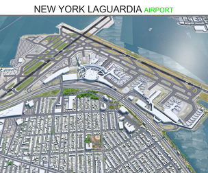 New York LaGuardia Airport 3d model