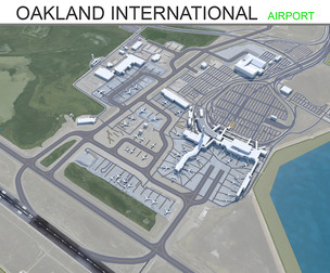 Oakland International Airport 3d model