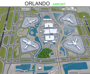 Orlando Airport 3d model